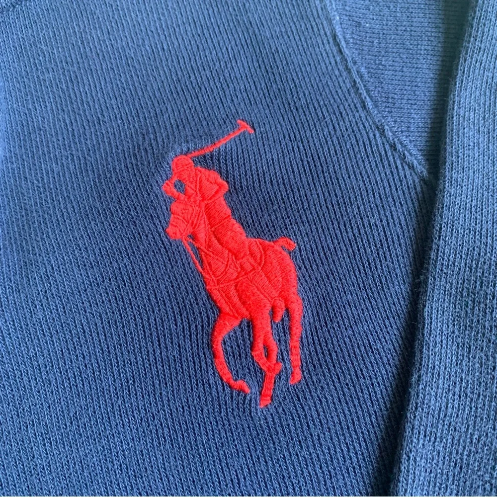 Ralph Lauren Polo Boys‎ Blue Zip-Up Sweater Size 5